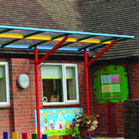 Creative canopy to protect parents from the elements
