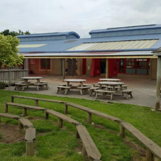 Giant timber canopy installed at Bailey's Court School