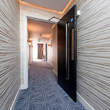 Bespoke herringbone doors for Southend seafront hotel