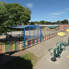 New outdoor learning space at South Cheshire Primary School New outdoor learning space at South Cheshire Primary School